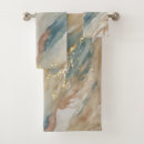 Search for blue and brown bathroom accessories Abstract