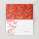 Search for chinese place cards Red and gold