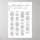 Search for seating charts wedding posters Black and white