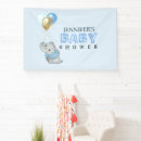 Search for elephant baby shower decoration banners Blue