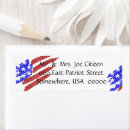 Search for american flag return address labels Old glory