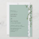 Search for unique wedding invitations Sage green