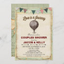 Search for love is a journey invitations Vintage