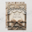 Search for burlap and lace wedding invitations Country