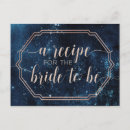 Search for bridal shower recipe postcards Bride