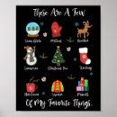 Search for favorite things posters Festive