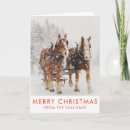 Search for draft horse christmas cards Sleigh