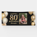 Search for 80th birthday banners Adult birthday party