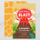 Search for volcano birthday invitations Dinosaur birthday party