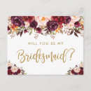 Search for maid of honor bridesmaid cards Rustic