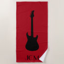Search for red and black beach towels Music