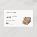 Search for cardboard box business cards Cargo