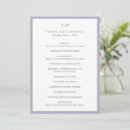 Search for lilac wedding programs Elegant