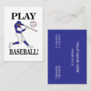 Search for baseball business cards Sporting