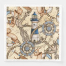 Search for nautical paper napkins Lighthouse