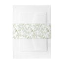 Search for green invitation belly bands Botanical