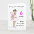Search for granddaughter 6th birthday cards Magical