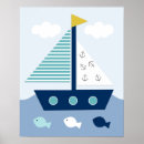 Search for sailboat nursery art Blue