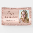 Search for rose gold banners Happy birthday