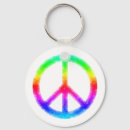 Search for peace sign keychains Sixties