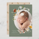 Search for vintage birth announcement cards Rustic