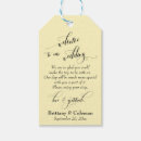 Search for welcome wedding favor tags Calligraphy