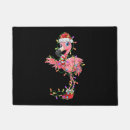 Search for flamingo doormats Christmass