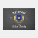 Search for police doormats Thin blue line