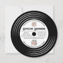 Search for music bridal shower invitations Vinyl