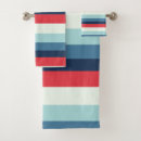 Search for red and white stripes bath towels Blue