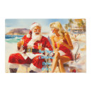 Search for beach christmas placemats Santa