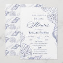 Search for beach bridal shower invitations Seashells