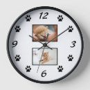 Search for pet photo clocks Black and white