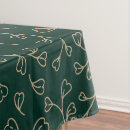 Search for green and gold tablecloths Leaves