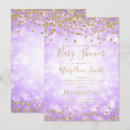 Search for purple winter wonderland invitations Glitter