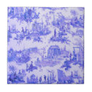 Search for antique blue and white tiles Toile de jouy