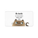 Search for cat return address labels Pet