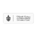 Search for fleur de lis return address labels Paris