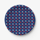 Search for red white blue stars patriotic paper plates America