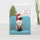 Search for siamese cat christmas cards Cute