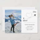 Search for airplane save the dates Minimalist