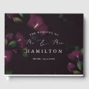 Search for purple wedding guest books Mr and mrs