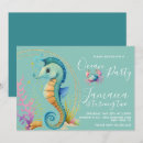 Search for seahorse birthday invitations Beach