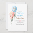 Search for balloon gender reveal invitations Baby shower reveal