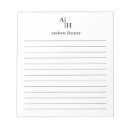 Search for initial notepads For him