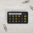 Search for calculator business cards Financial services