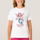Search for mermaid birthday tshirts Rainbow