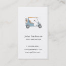 Search for golf cart business cards Golfer