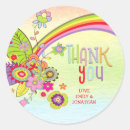 Search for retro flowers stickers rainbow
