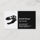 Search for dinosaur business cards Paleontologist